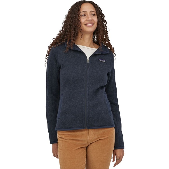 Patagonia Jackets & Blazers - Patagonia Women’s Better Sweater Navy Blue Knit Full Zip Hooded Jacket - Size M